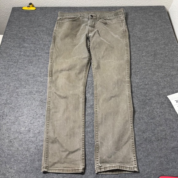 Levi's Other - Levis 511 Slim Fit Jeans Mens 34x30 (33x28) Olive Green Stretch Denim Pants
